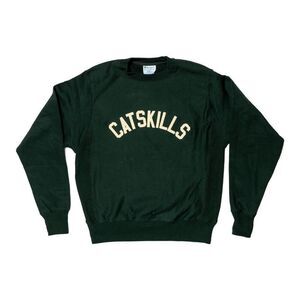 Champion CATSKILLS Sweatshirt Reverse Weave Size M Green